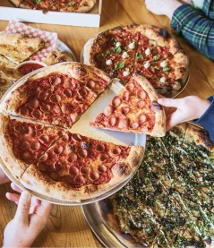 Pizza spread at Stubby's